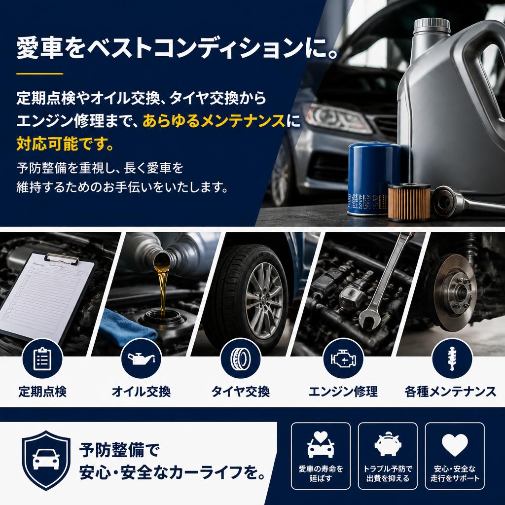 充実したメンテナンスサービス
