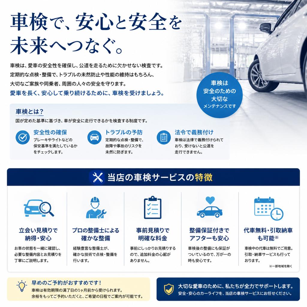 車検の重要性とその対応