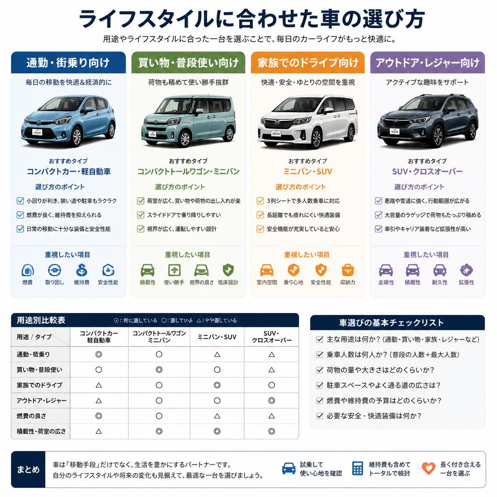 自分に合った軽自動車の選び方