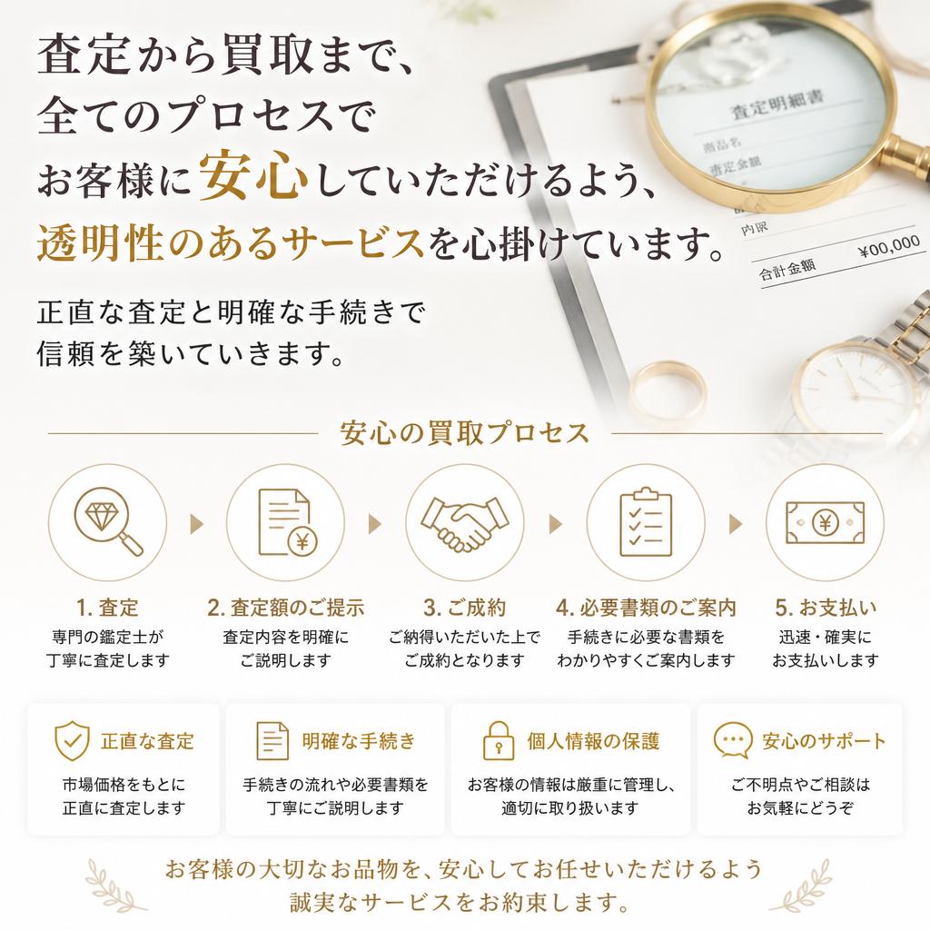 安心と信頼のサービス
