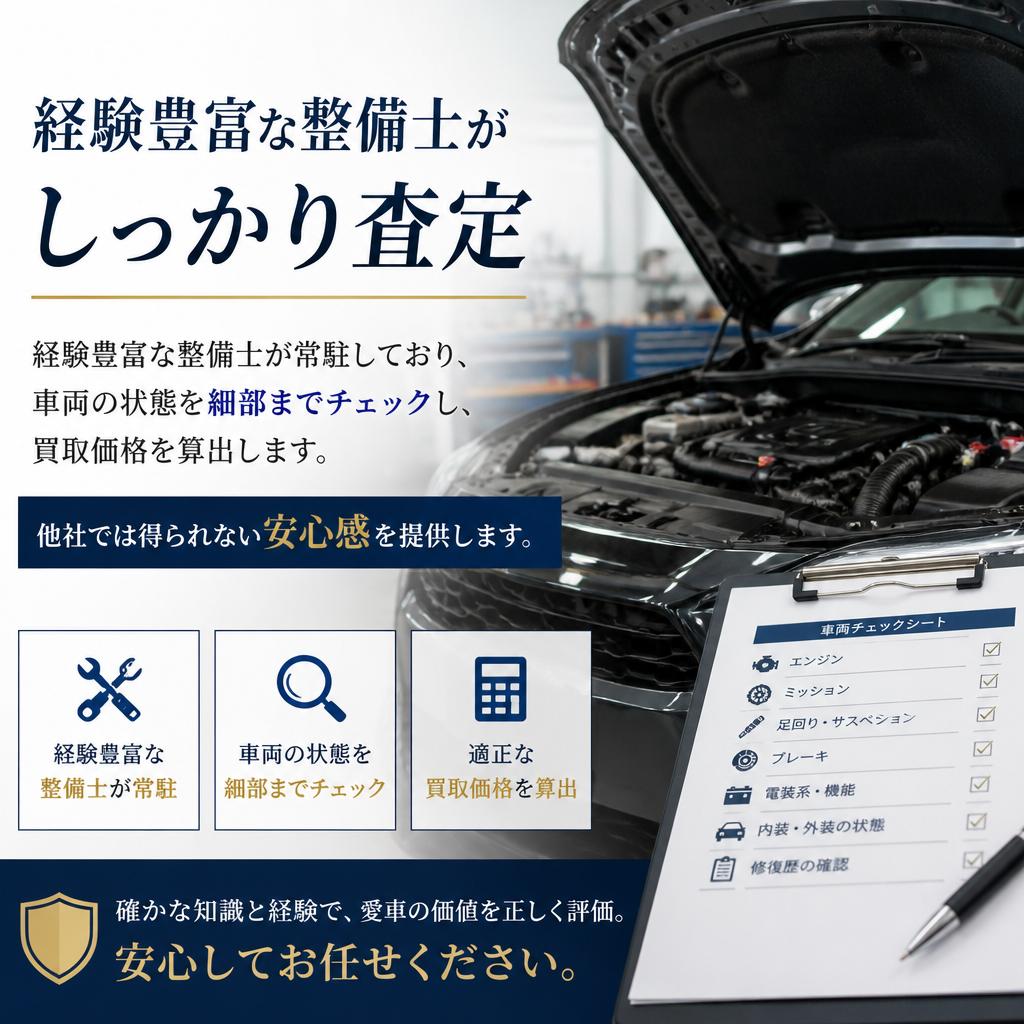 整備士による安心査定